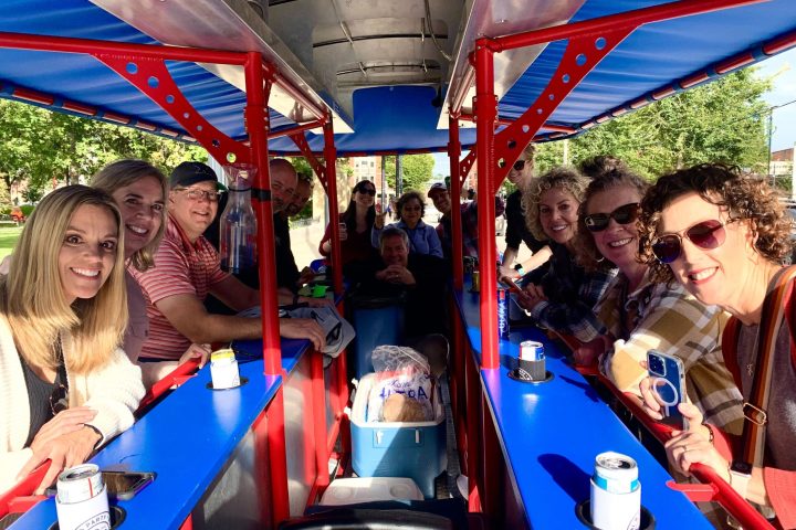 a group of people on a boat