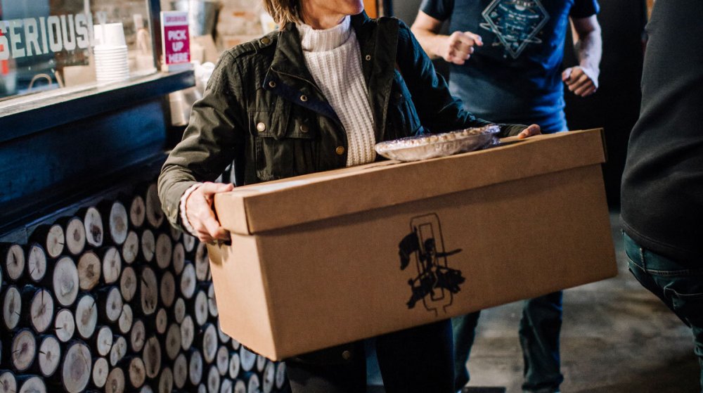 a person standing in a room