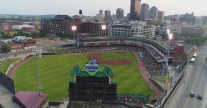 an overview picture of Day Air Ballpark in Dayton Ohio