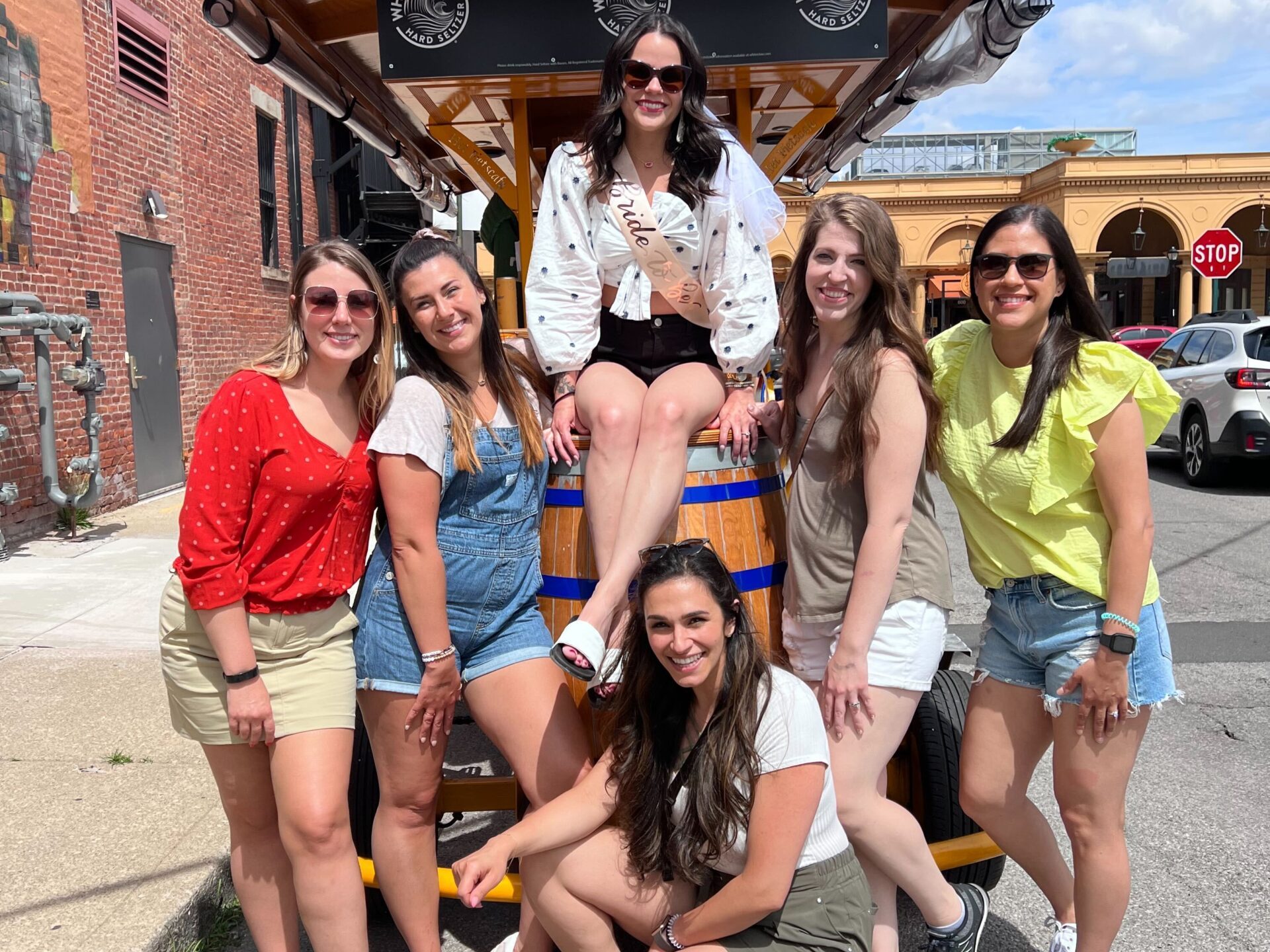 a group of people posing for the camera