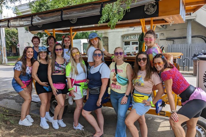 a group of people posing for a picture