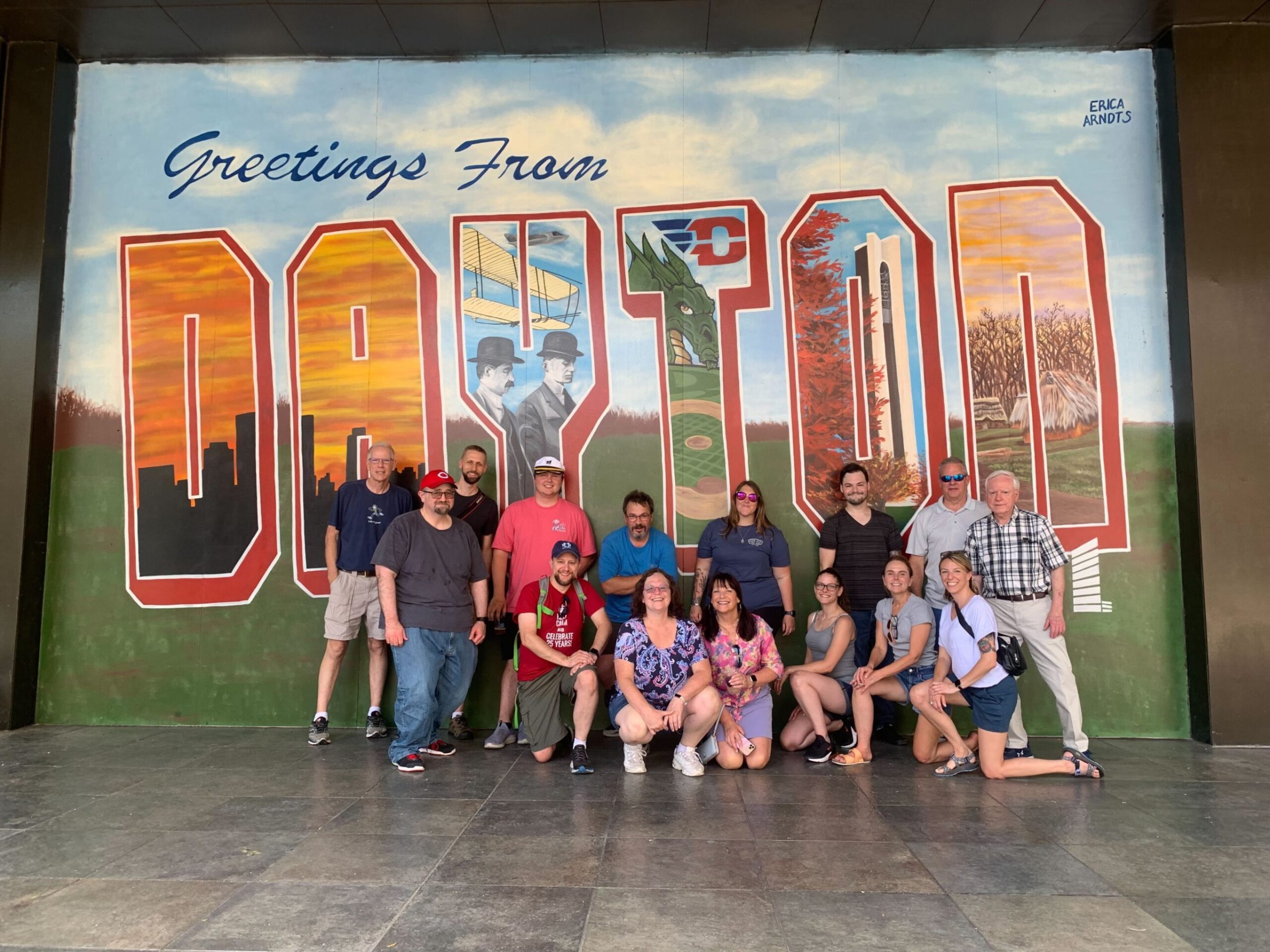 a group of people posing for a picture